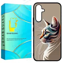 کاور قاب گارد طرح گربه مدل GCHPA54 مناسب برای گوشی موبایل سامسونگ Galaxy A54 5G