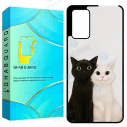 کاور قاب گارد طرح گربه مدل GCHPA72 مناسب برای گوشی موبایل سامسونگ Galaxy A72 4G