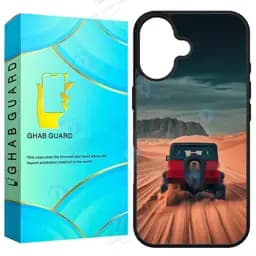 کاور قاب گارد طرح ماشین مدل G16pl مناسب برای گوشی موبایل اپل iPhone 16 Plus