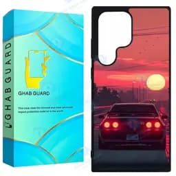 کاور قاب گارد طرح ماشین مدل Gchps22u مناسب برای گوشی موبایل سامسونگ Galaxy S22 Ultra 5G