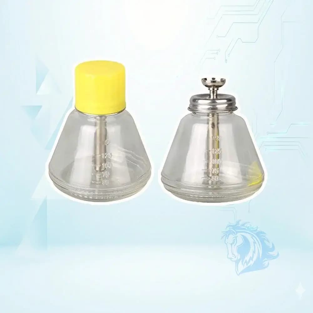 بطری تینر شیشه ای فشاری مدرج 180 میلی لیتر - تصویر محصول