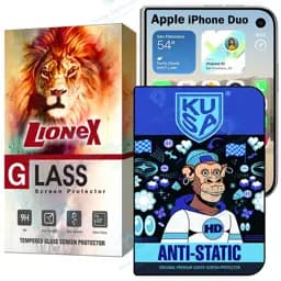 محافظ صفحه نمایش لایونکس مدل Kual مناسب برای گوشی موبایل اپل iPhone Duo