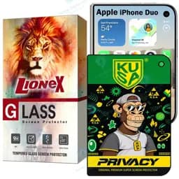 محافظ صفحه نمایش لایونکس مدل Prvkusl مناسب برای گوشی موبایل اپل iPhone Duo