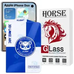 محافظ صفحه نمایش هورس مدل Kusnosth مناسب برای گوشی موبایل اپل iPhone Duo