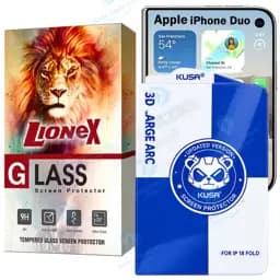 محافظ صفحه نمایش لایونکس مدل Kusnostl مناسب برای گوشی موبایل اپل iPhone Duo