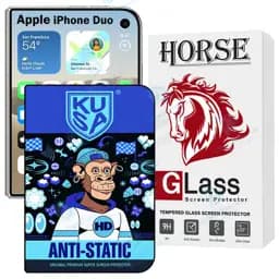 محافظ صفحه نمایش هورس مدل Kuah مناسب برای گوشی موبایل اپل iPhone Duo