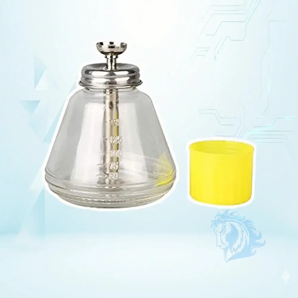 بطری تینر شیشه ای فشاری مدرج 180 میلی لیتر - تصویر 2