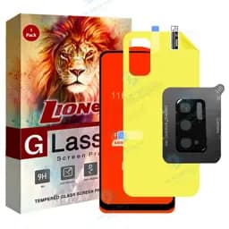 محافظ صفحه نمایش لایونکس مدل 3FNF مناسب برای گوشی موبایل شیائومی Poco M3 Pro به همراه محافظ پشت گوشی و محافظ لنز دوربین