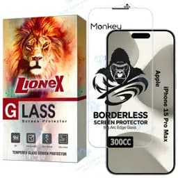 محافظ صفحه نمایش لایونکس مدل 300NSTL مناسب برای گوشی موبایل اپل iPhone 15 Pro Max