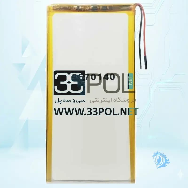 باتری لیتیوم پلیمر با ظرفیت 6000mAh سایز 3570140 - تصویر محصول