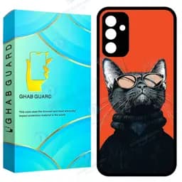 کاور قاب گارد طرح گربه مدل GCHPA34 مناسب برای گوشی موبایل سامسونگ Galaxy A34 5G