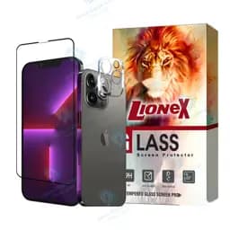 محافظ صفحه نمایش لایونکس مدل Mful3dli مناسب برای گوشی موبایل اپل iPhone 13 Pro Max به همراه محافظ لنز دوربین