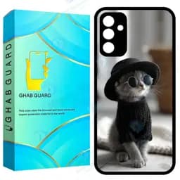 کاور قاب گارد طرح گربه مدل GCHPA34 مناسب برای گوشی موبایل سامسونگ Galaxy A34 5G