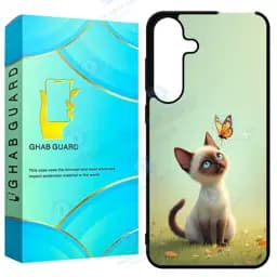 کاور قاب گارد طرح گربه مدل GCHPS24 مناسب برای گوشی موبایل سامسونگ Galaxy S24