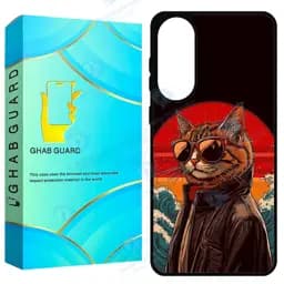 کاور قاب گارد طرح گربه مدل S25eg مناسب برای گوشی موبایل سامسونگ Galaxy S25 Edge