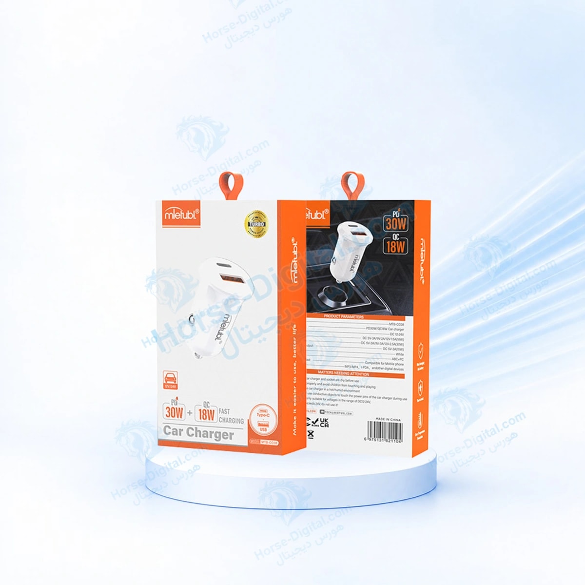 شارژر فندکی میتوبل 2پورت 30w مدل Mtb-CC08 خرید
