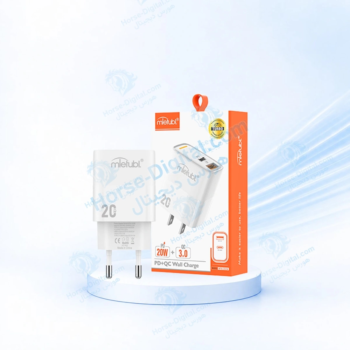 شارژ سریع ۲۰ وات دو پورت میتوبل مدلMtb-CS03 خرید