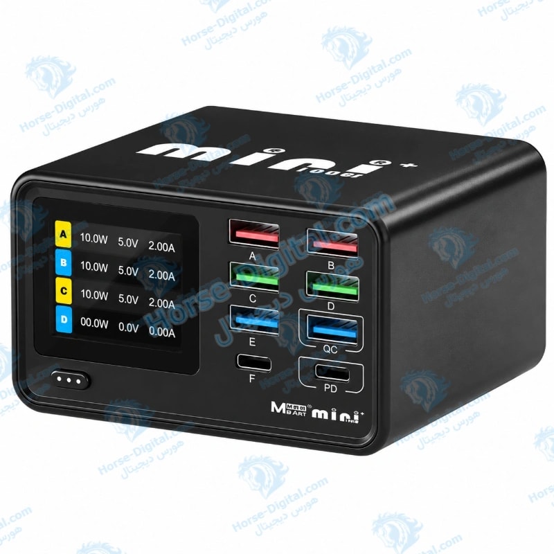 شارژر رومیزی 8 پورت و آمپرسنج فست MaAnt مدل Dianba mini Plus خرید