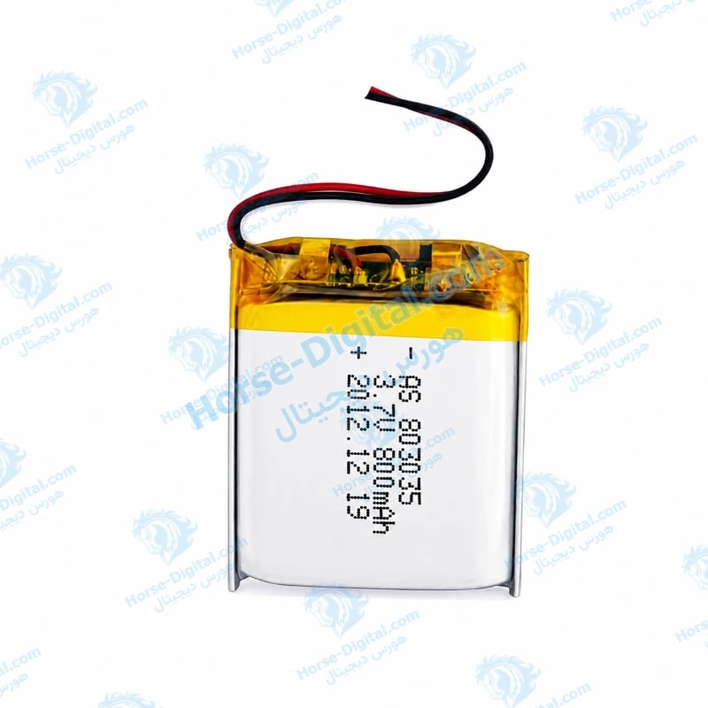 باتری لیتیوم پلیمر با ظرفیت 800mAh سایز 803035