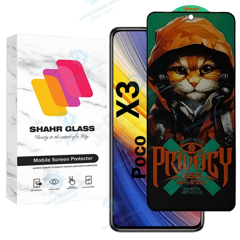 محافظ صفحه نمایش شهر گلس مدل Catprv مناسب برای گوشی موبایل شیائومی Poco X3 خرید