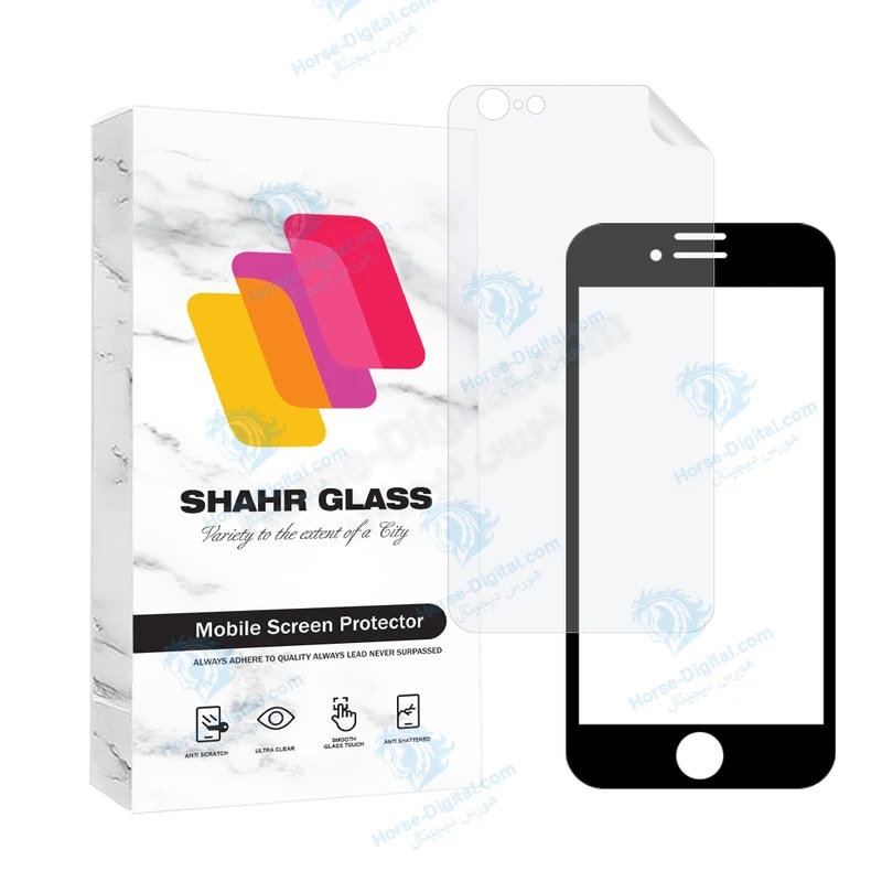محافظ صفحه نمایش سرامیک شفاف شهر گلس مدل Ceraminanosh مناسب برای گوشی موبایل اپل iPhone 6s Plus / 6 Plus به همراه محافظ پشت گوشی خرید