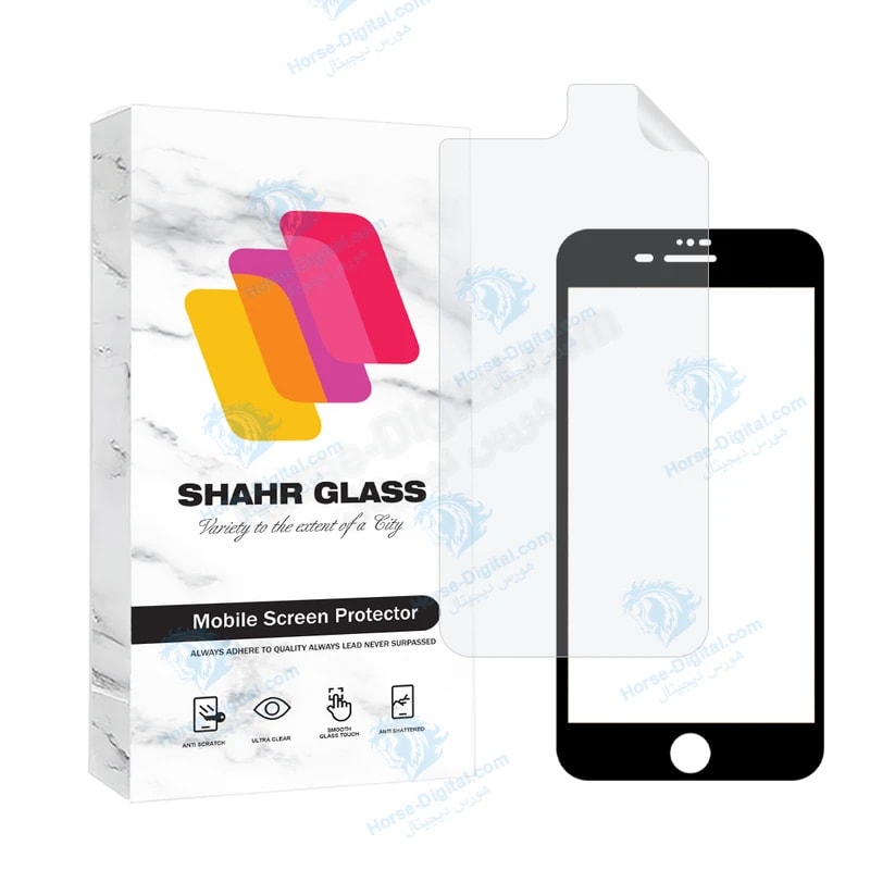 محافظ صفحه نمایش شفاف شهر گلس مدل Ceraminanosh مناسب برای گوشی موبایل اپل iPhone 8 Plus / 7 Plus به همراه محافظ پشت گوشی خرید