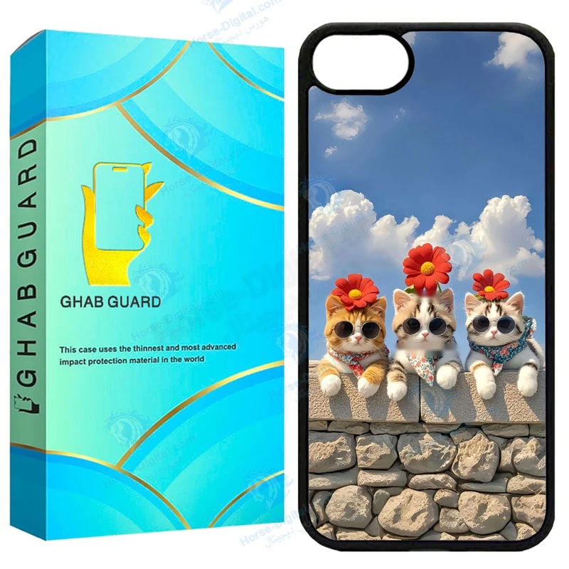 کاور قاب گارد طرح گربه مدل G16e مناسب برای گوشی موبایل اپل iPhone 16e خرید