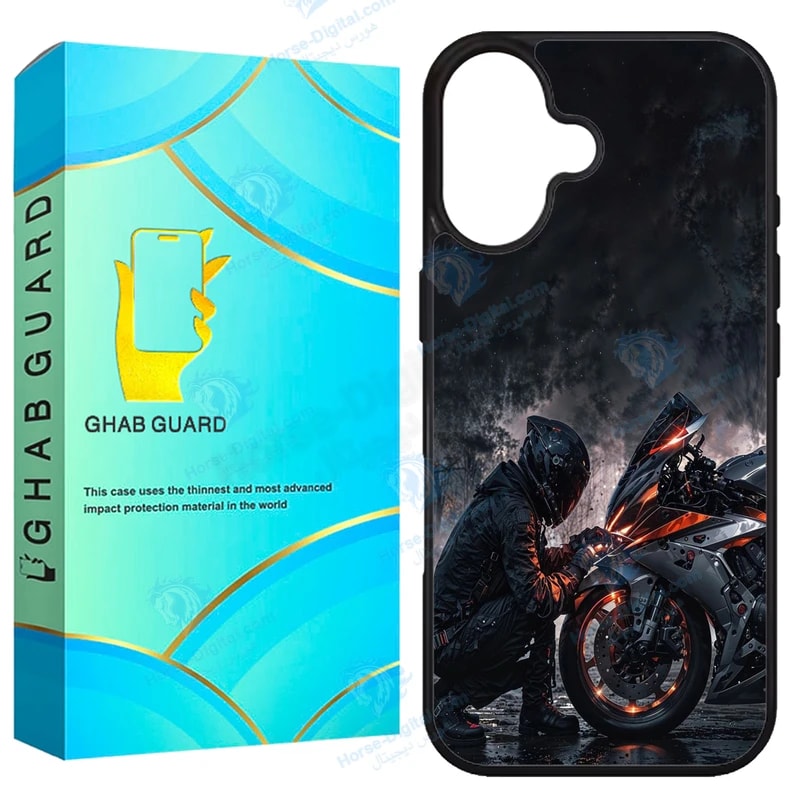 کاور قاب گارد طرح موتور سوار مدل G16pl مناسب برای گوشی موبایل اپل iPhone 16 Plus خرید
