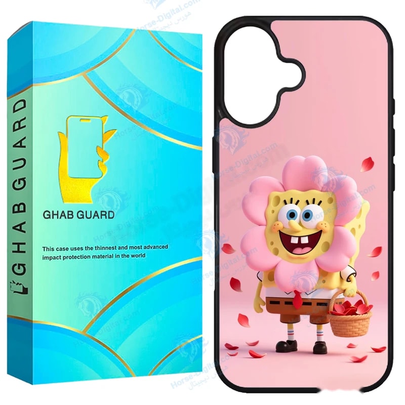 کاور قاب گارد طرح باب اسفنجی مدل G16pl مناسب برای گوشی موبایل اپل iPhone 16 Plus خرید