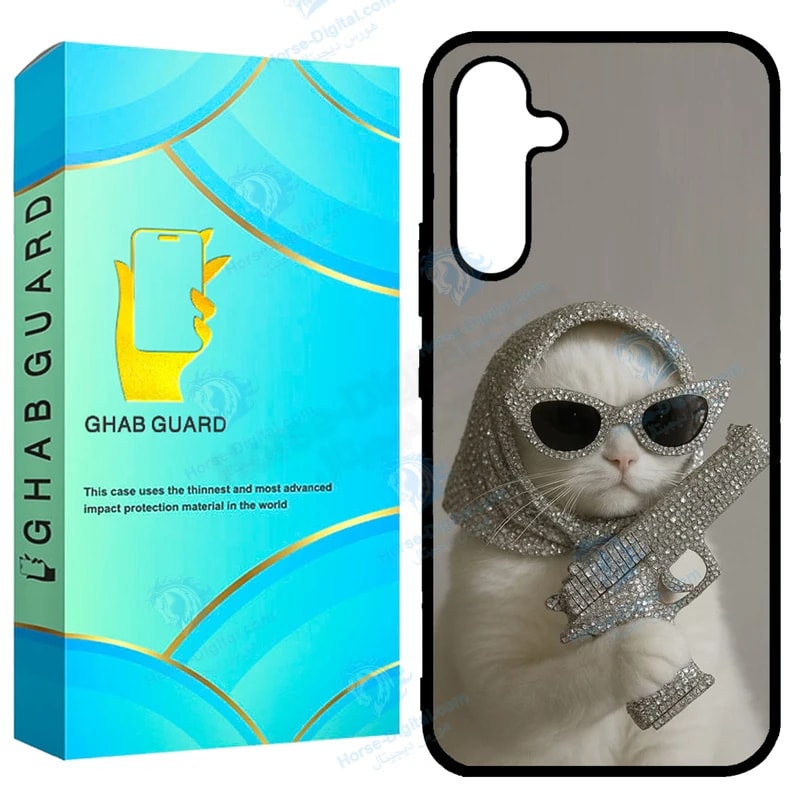 کاور قاب گارد طرح گربه مدل GCHPA54 مناسب برای گوشی موبایل سامسونگ Galaxy A54 5G خرید