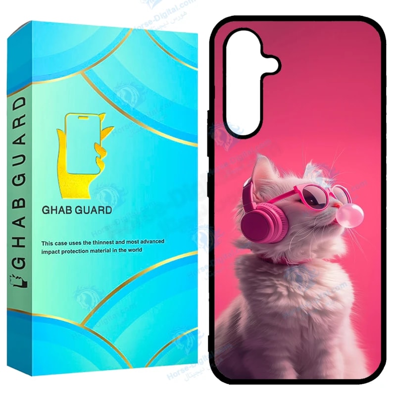 کاور قاب گارد طرح گربه مدل GCHPA54 مناسب برای گوشی موبایل سامسونگ Galaxy A54 5G خرید