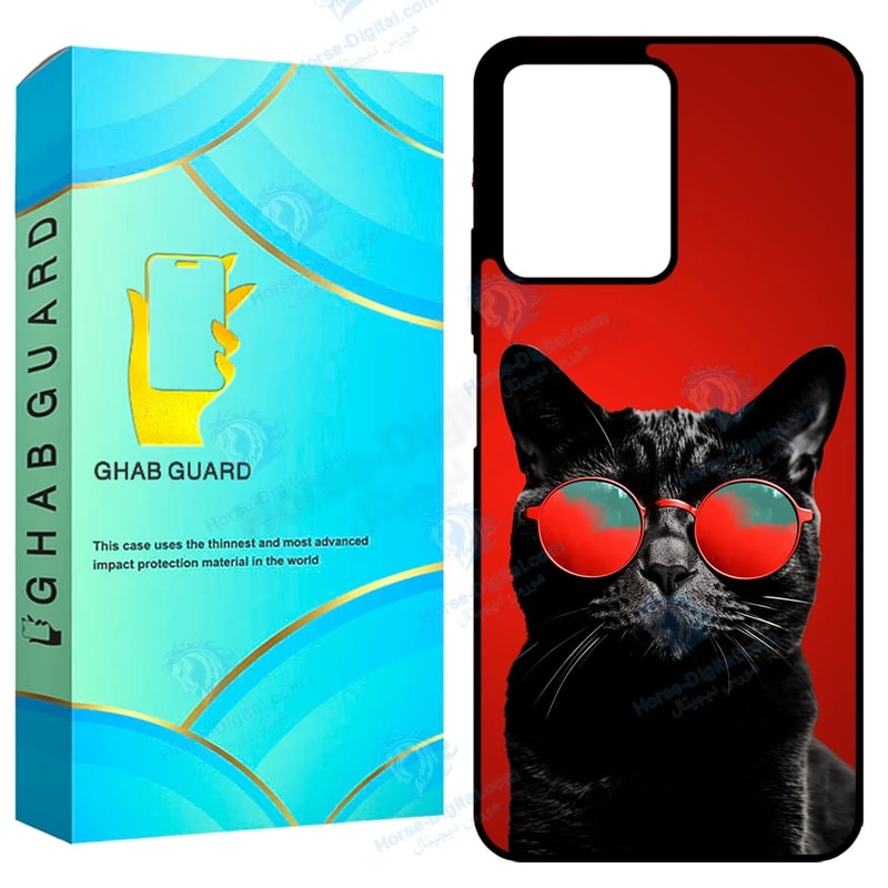 کاور قاب گارد طرح گربه مدل GCHPN12 مناسب برای گوشی موبایل شیائومی Redmi Note 12 4G خرید