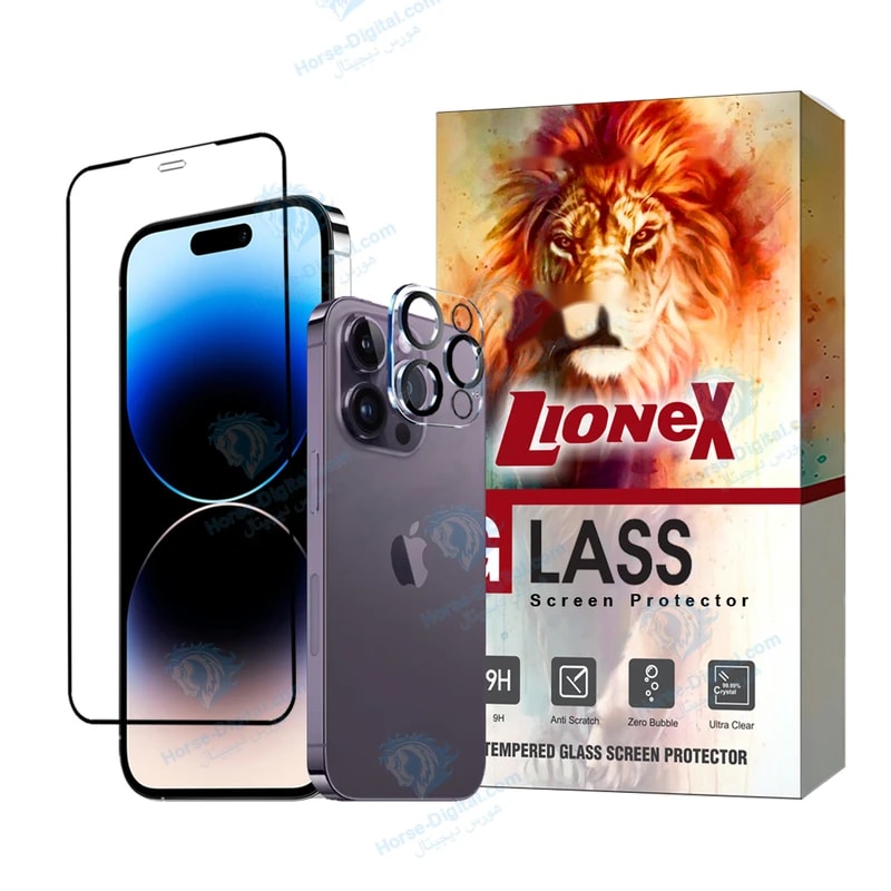 محافظ صفحه نمایش لایونکس مدل Mful3dli مناسب برای گوشی موبایل اپل iPhone 12 Pro به همراه محافظ لنز دوربین خرید