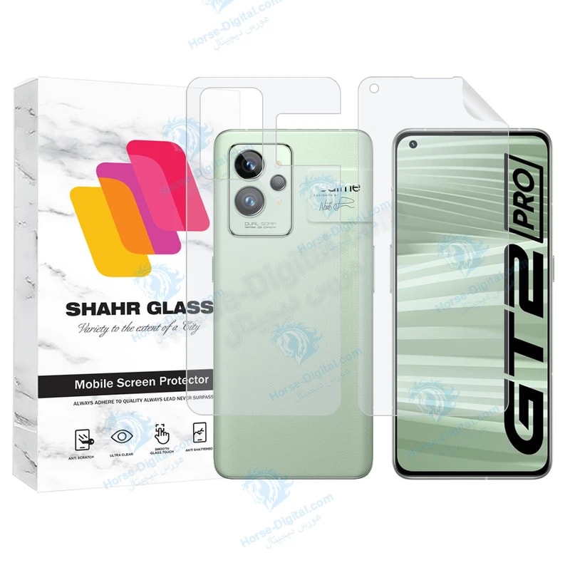 محافظ صفحه نمایش شهر گلس مدل Mtnanfbsh مناسب برای گوشی موبایل ریلمی GT2 Pro به همراه محافظ پشت گوشی خرید