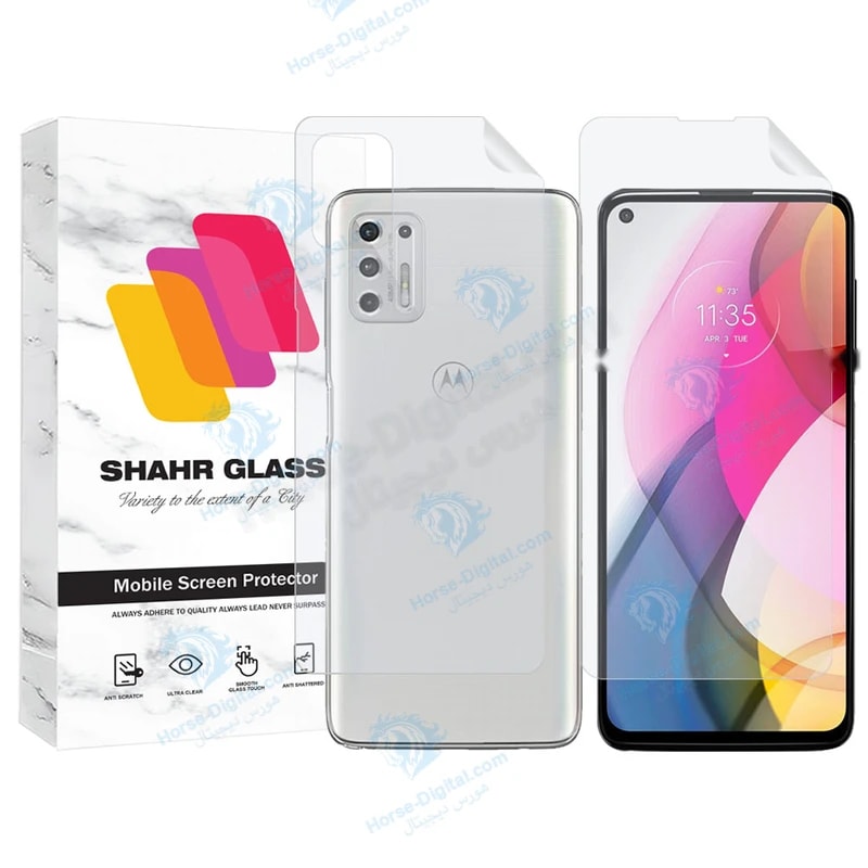 محافظ صفحه نمایش شهر گلس مدل Mtnanfbsh مناسب برای گوشی موبایل موتورورلا Moto G Style 2021 به همراه محافظ پشت گوشی خرید