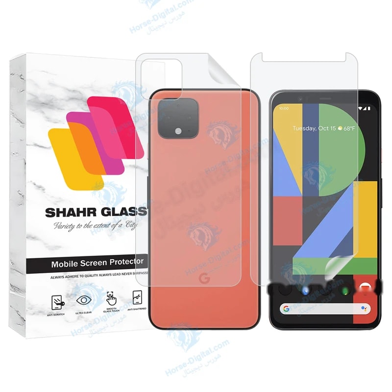 محافظ صفحه نمایش شهر گلس مدل Mtnanfbsh مناسب برای گوشی موبایل گوگل Pixel 4XL به همراه محافظ پشت گوشی خرید