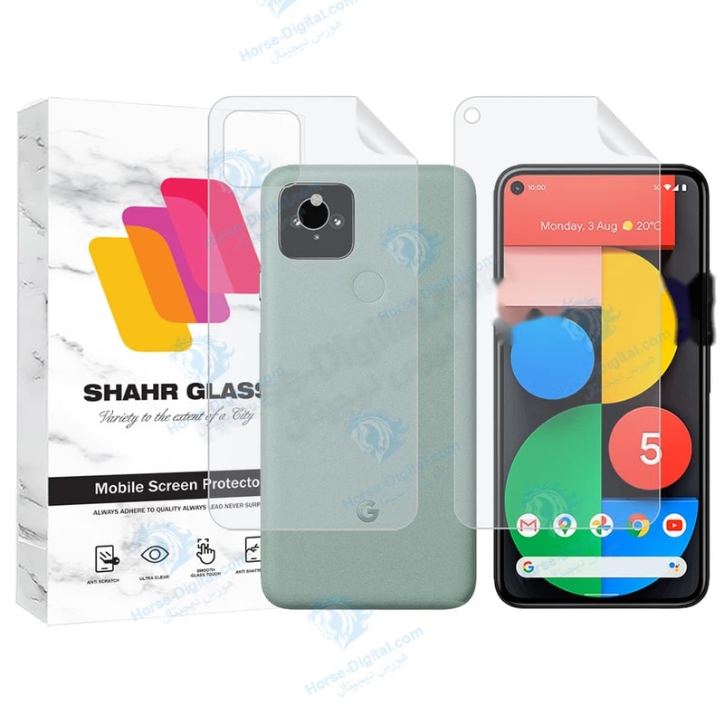محافظ صفحه نمایش شهر گلس مدل Mtnanfbsh مناسب برای گوشی موبایل گوگل Pixel 5 به همراه محافظ پشت گوشی خرید