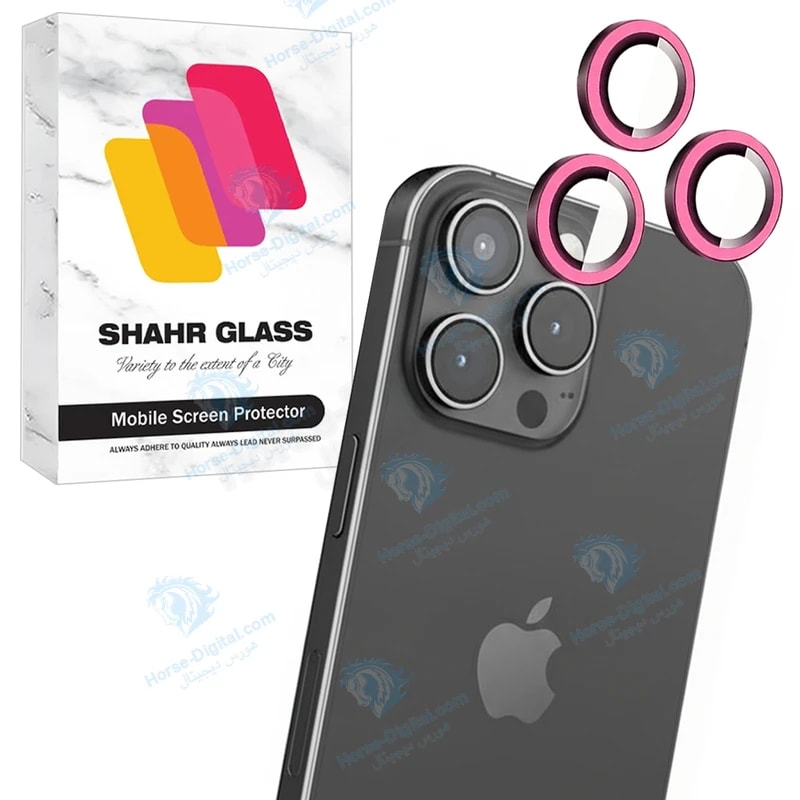 محافظ لنز دوربین شیشه‌ای شهر گلس مدل Shlzs مناسب برای گوشی موبایل اپل iPhone 15 Pro Max خرید