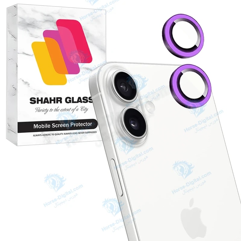 محافظ لنز دوربین شیشه‌ای شهر گلس مدل Shlzs مناسب برای گوشی موبایل اپل iPhone 16 خرید