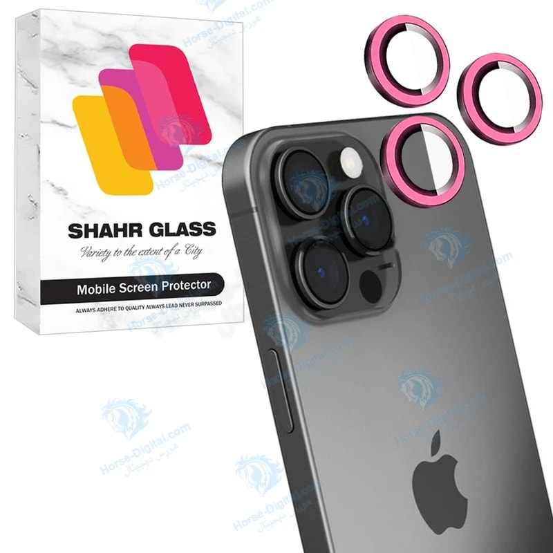 محافظ لنز دوربین شیشه‌ای شهر گلس مدل Shlzs مناسب برای گوشی موبایل اپل iPhone 16 Pro خرید
