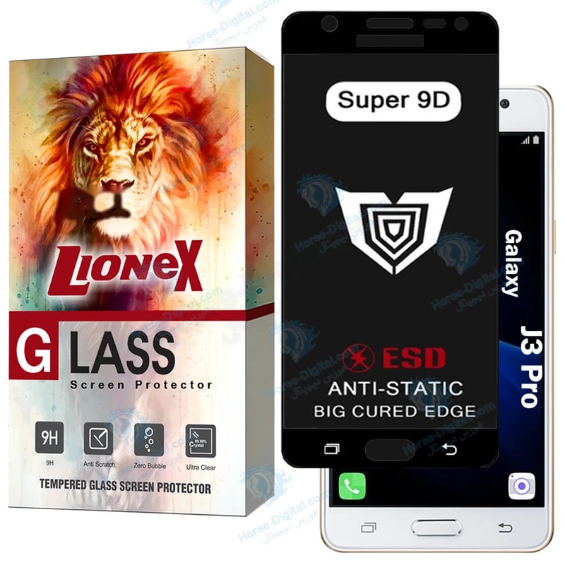 محافظ صفحه نمایش لایونکس مدل Sup9dbl مناسب برای گوشی موبایل سامسونگ Galaxy J3 Pro خرید