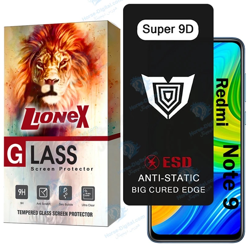 محافظ صفحه نمایش لایونکس مدل Sup9dbl مناسب برای گوشی موبایل شیائومی Redmi Note 9 خرید