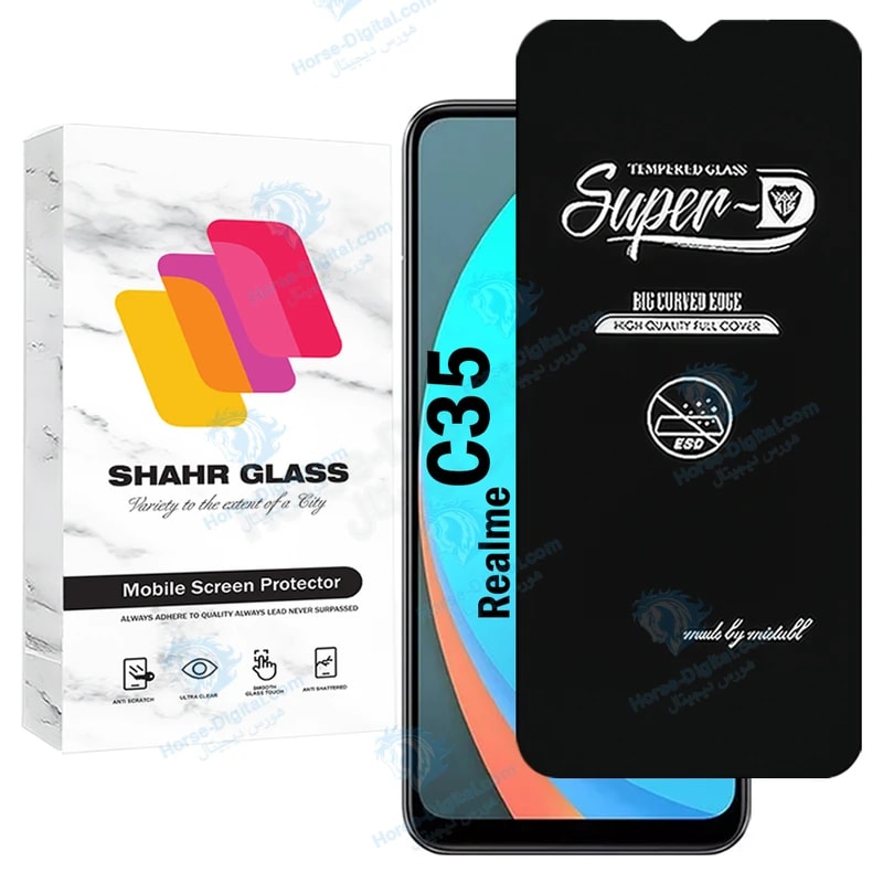 محافظ صفحه نمایش شهر گلس مدل Superdnsh مناسب برای گوشی موبایل ریلمی C35 خرید