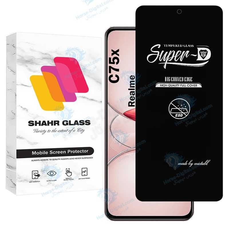 محافظ صفحه نمایش شهر گلس مدل Superdnsh مناسب برای گوشی موبایل ریلمی C75x خرید