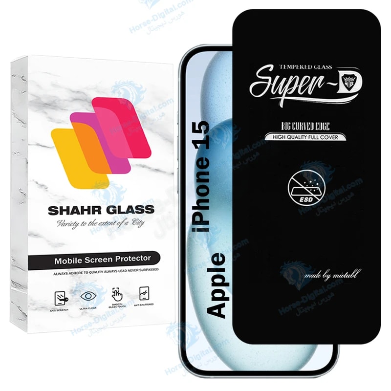 محافظ صفحه نمایش شهر گلس مدل Superdnsh مناسب برای گوشی موبایل اپل iPhone 15 خرید