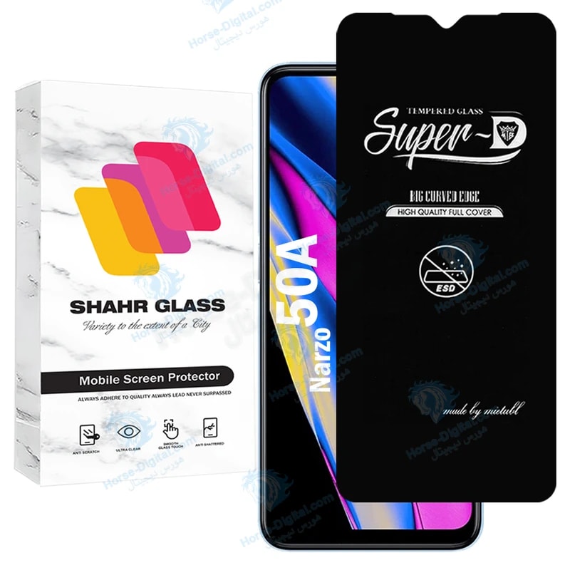 محافظ صفحه نمایش شهر گلس مدل Superdnsh مناسب برای گوشی موبایل ریلمی Narzo 50A خرید