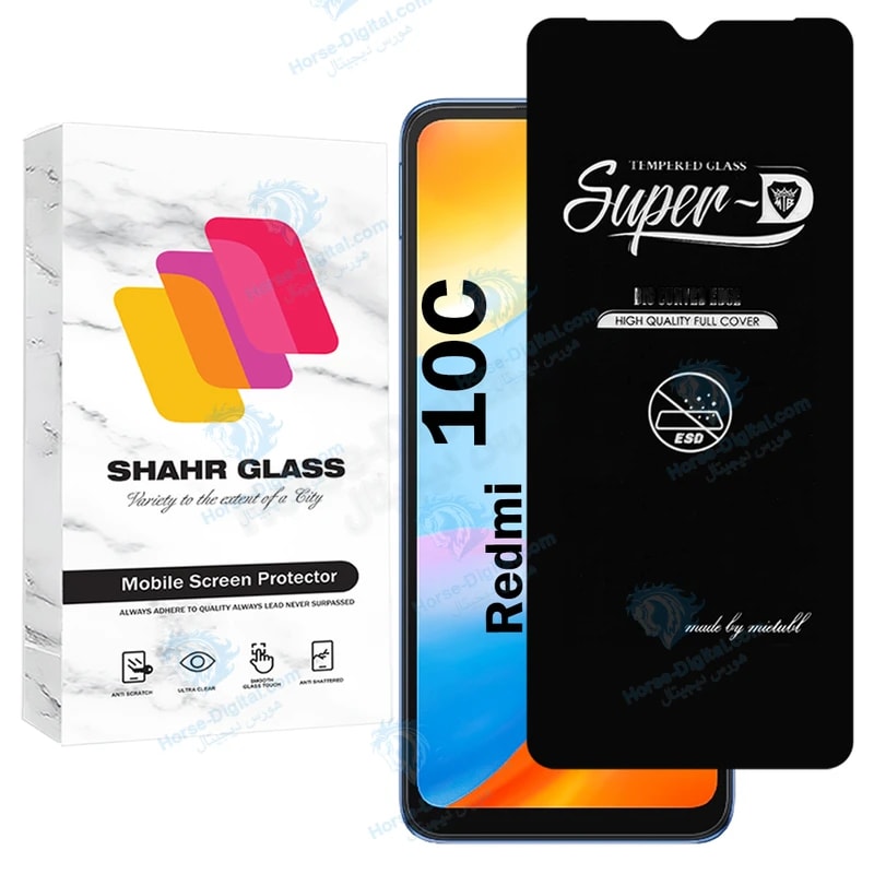 محافظ صفحه نمایش شهر گلس مدل Superdnsh مناسب برای گوشی موبایل شیائومی Redmi 10C خرید