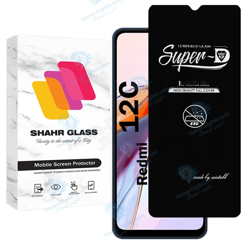 محافظ صفحه نمایش شهر گلس مدل Superdnsh مناسب برای گوشی موبایل شیائومی Redmi 12C خرید