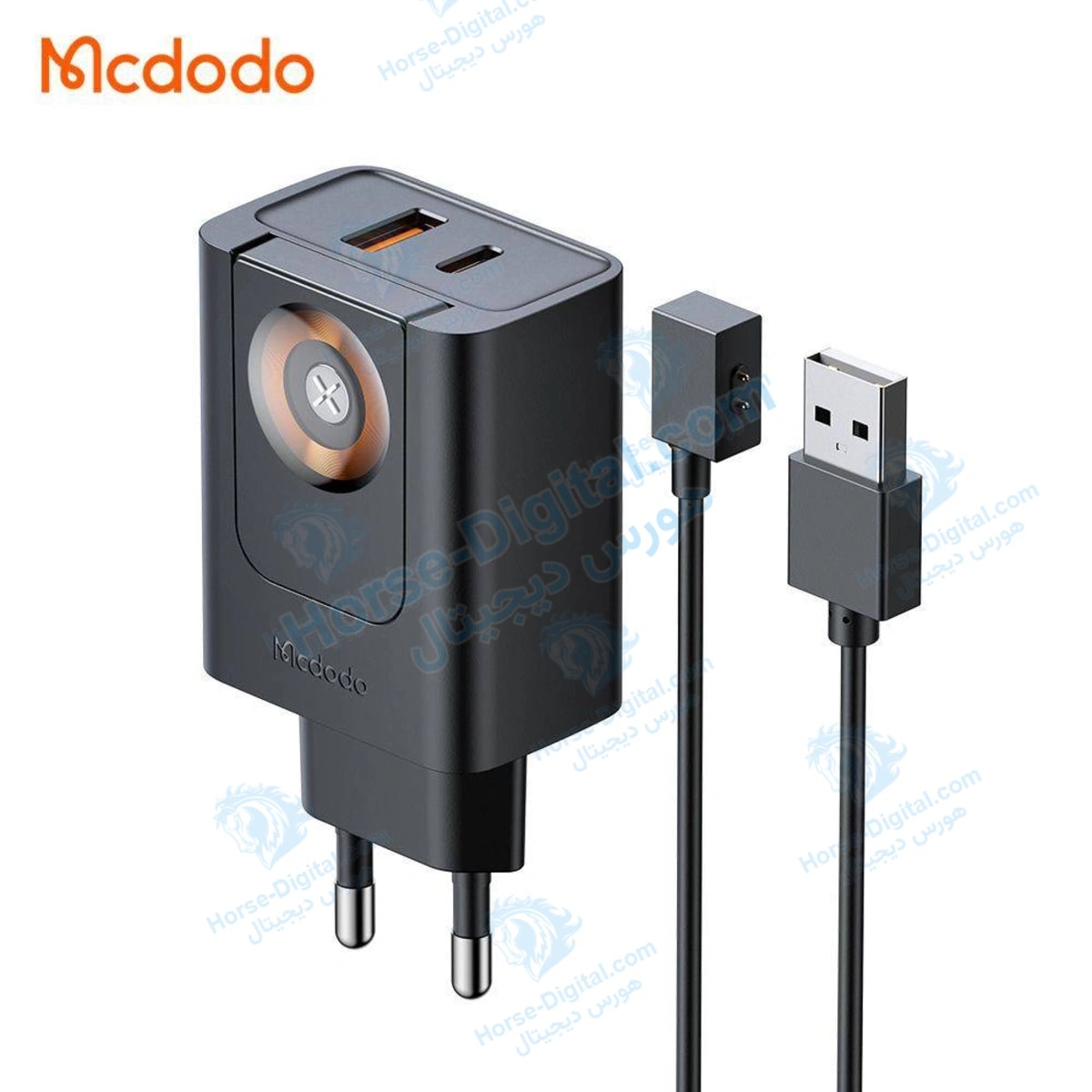 آداپتور شارژ 2 پورت 30وات+شارژر وایرلس اپل واچ مدل Mcdodo Ch-3700 خرید