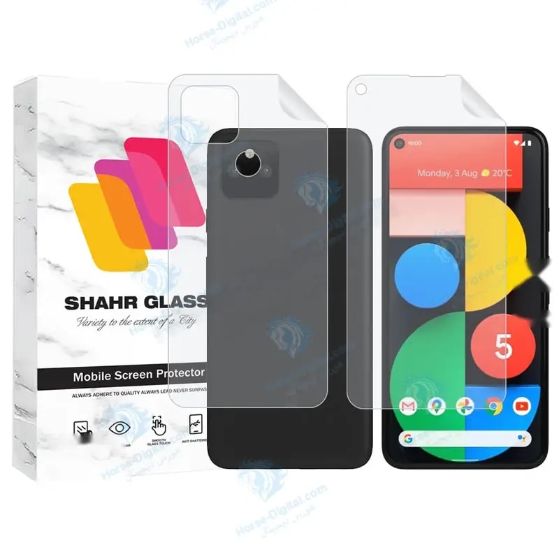 محافظ صفحه نمایش شهر گلس مدل Mtnanfbsh مناسب برای گوشی موبایل گوگل Pixel 5a 5G به همراه محافظ پشت گوشی خرید